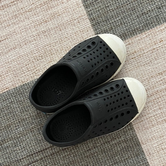Native Other - Native Kids Water Shoes - Black with White Toe